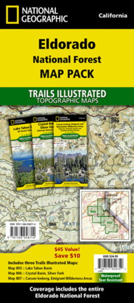 Eldorado National Forest [Map Pack Bundle] National Geographic Maps