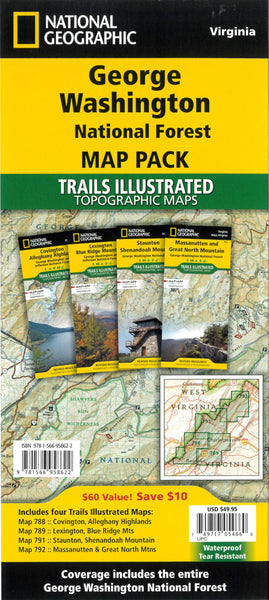 George Washington National Forest [Map Pack Bundle] National Geographic Maps