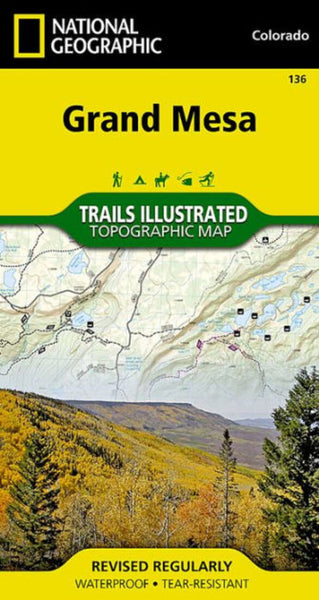 Grand Mesa, CO Trails Illustrated Map National Geographic Maps