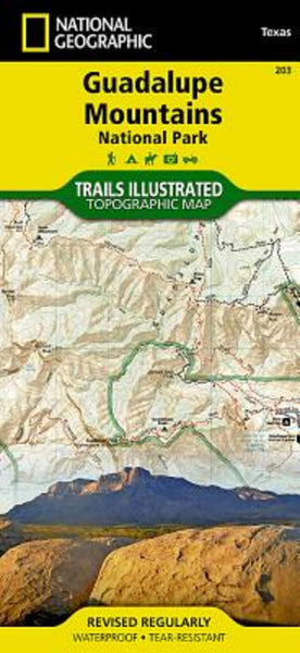 Guadalupe Mountains National Park, Map 203 National Geographic Maps