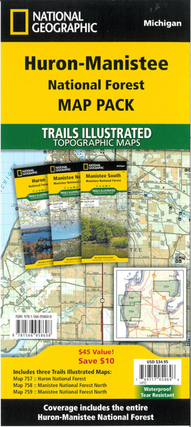 Huron-Manistee National Forest [Map Pack Bundle] National Geographic Maps