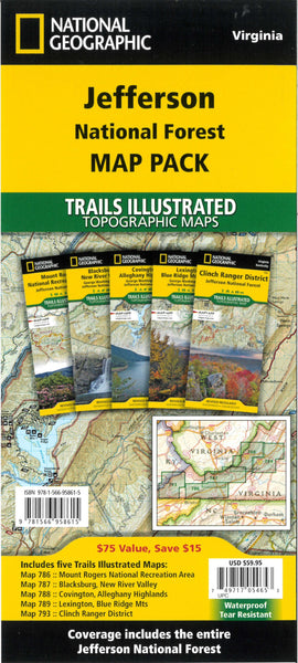 Jefferson National Forest [Map Pack Bundle] National Geographic Maps