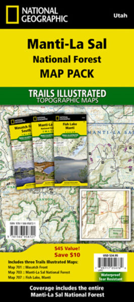 Manti-La Sal National Forest [Map Pack Bundle] National Geographic Maps