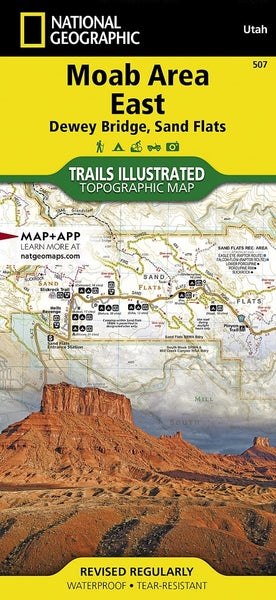 Moab Area East: Dewey Bridge, Sand Flats Map, 507 National Geographic Maps