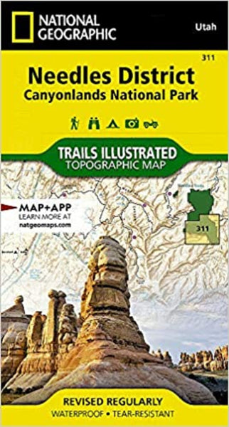Canyonlands National Park, Needles District, Map 311 National Geographic Maps
