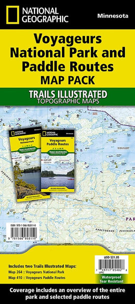 Voyageurs National Park and Paddle Routes [Map Pack Bundle] National Geographic Maps
