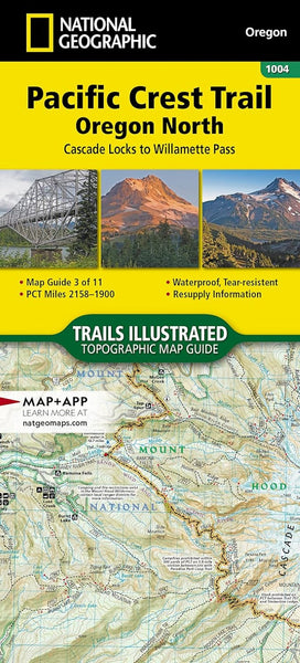 Pacific Crest Trail [Cascade Locks to Willamette Pass] National Geographic Maps