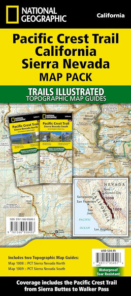 Pacific Crest Trail: California Sierra Nevada [Map Pack Bundle] National Geographic Maps