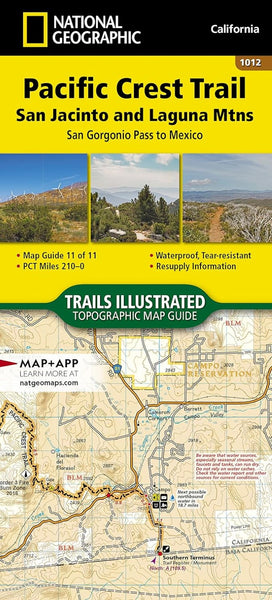 Pacific Crest Trail [San Gorgonio Pass to Campo] National Geographic Maps