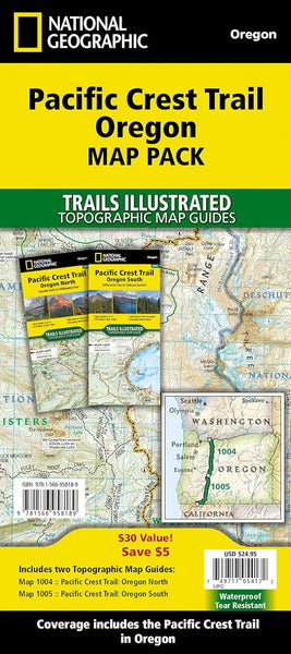 Pacific Crest Trail: Oregon [Map Pack Bundle] National Geographic Maps