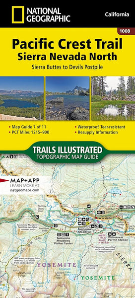 Pacific Crest Trail [Sierra Buttes to Devils Postpile] National Geographic Maps