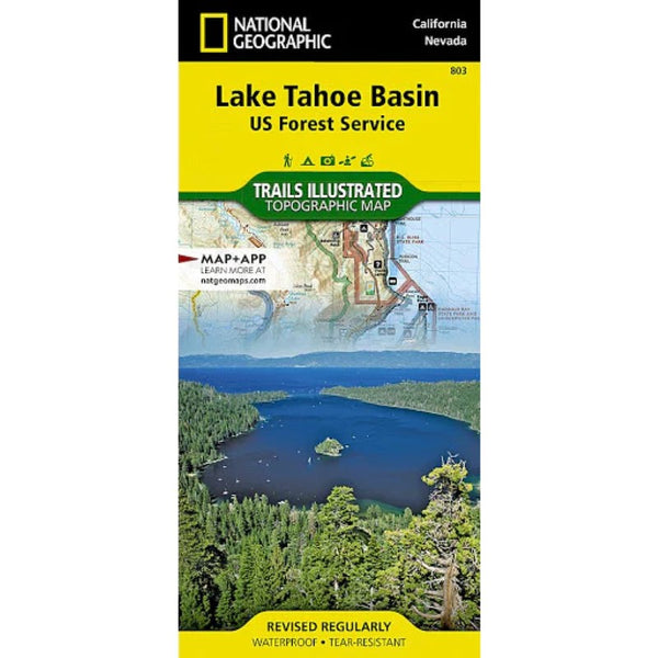 Lake Tahoe Basin, Map 803 National Geographic Maps