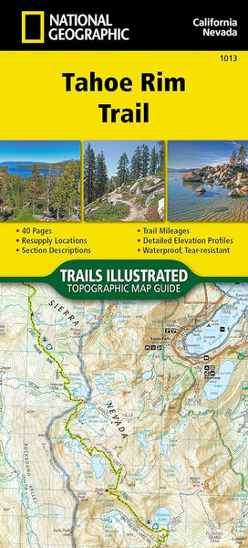 Tahoe Rim Trail Trails Illustrated Map National Geographic Maps