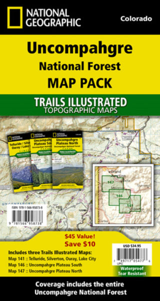 Uncompahgre National Forest [Map Pack Bundle] National Geographic Maps