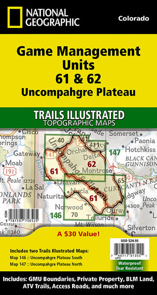 Uncompahgre Plateau GMU [Map Pack Bundle] National Geographic Maps
