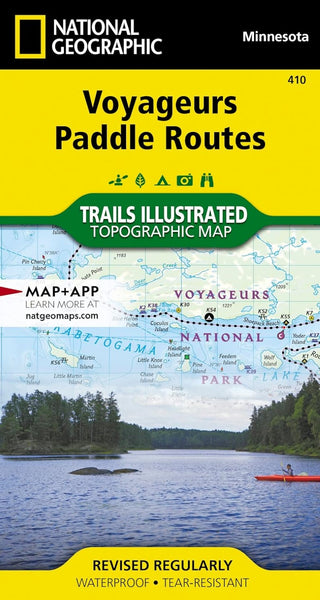 Voyageurs Paddling Routes National Geographic Maps