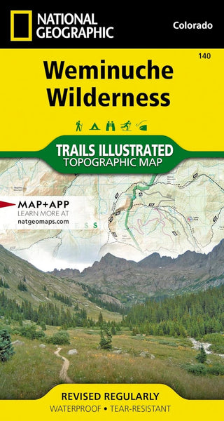 Weminuche Wilderness : Colorado, USA National Geographic Maps