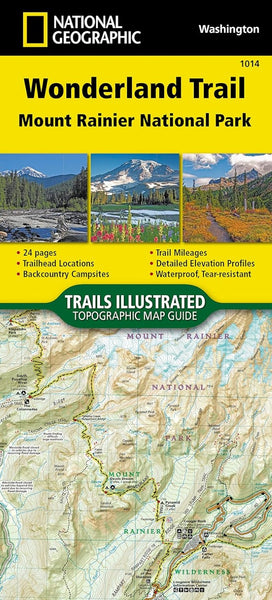 Wonderland Trail Trails Illustrated Map National Geographic Maps