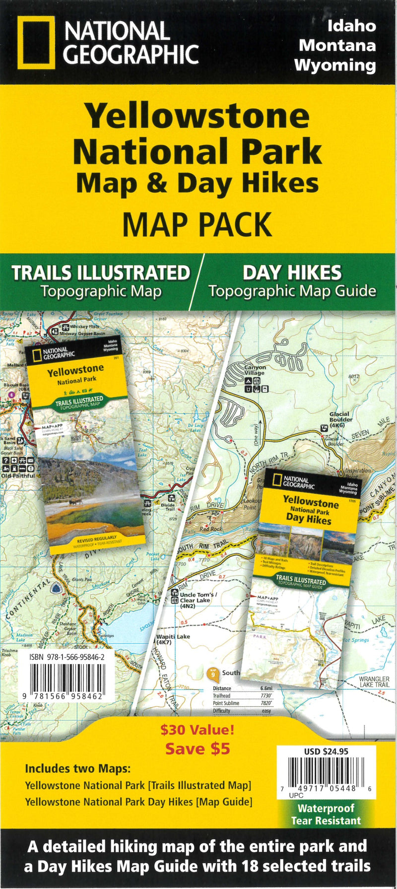 Yellowstone National Park Map Day Hikes Map Pack Bundle Map Geek Com TI YELLOWSTONE NP PK 20 Large 0656b1a2 A152 4177 9eca 800x 