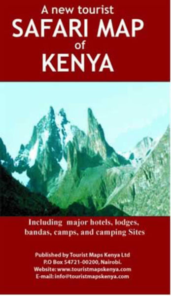 A Tourist Safari Map of Kenya Tourist Maps Kenya Limited