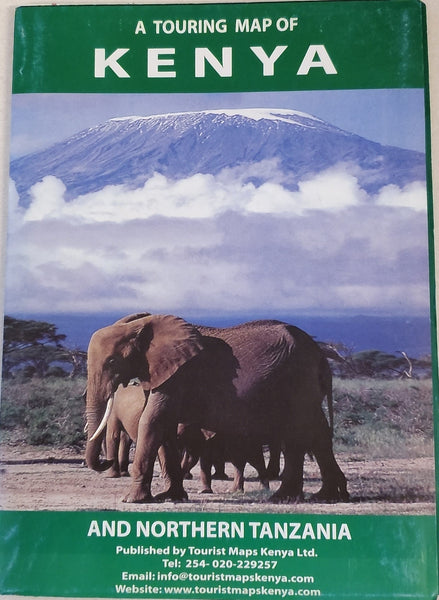 A Touring Map of Kenya Tourist Maps Kenya Limited