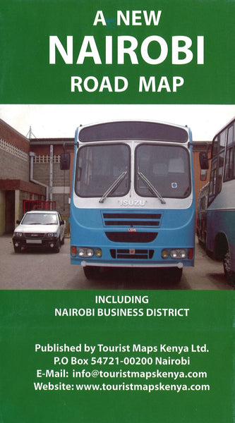 A New Nairobi Road Map Tourist Maps Kenya Limited