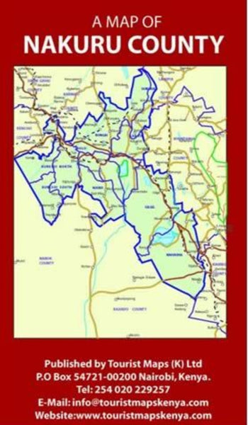A Map of Nakuru County Tourist Maps Kenya Limited