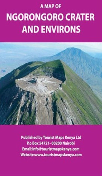 A Map of Ngorongoro National Park and Environs Tourist Maps Kenya Limited