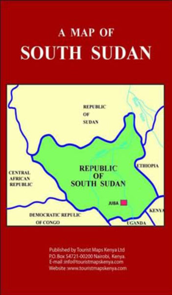 A Map of South Sudan Tourist Maps Kenya Limited