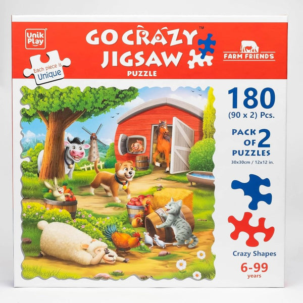 Go Crazy Jigsaw Puzzle - Big - Farm Friends Unikplay