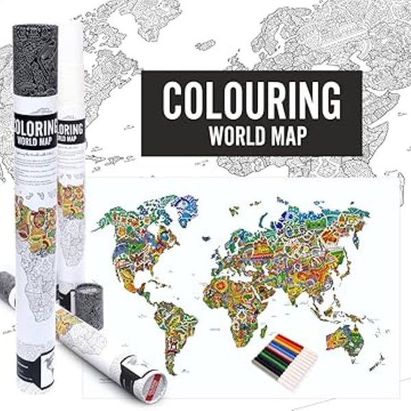 Colouring World Map Unikplay