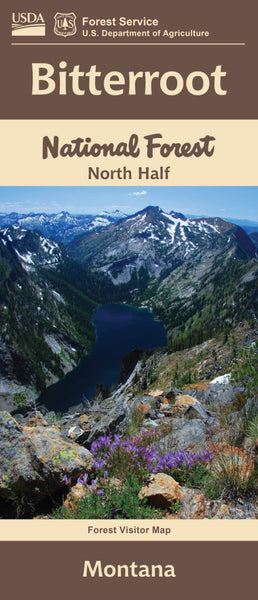 Bitterroot National Forest, North Half (Montana) Visitor Map United States Forest Service