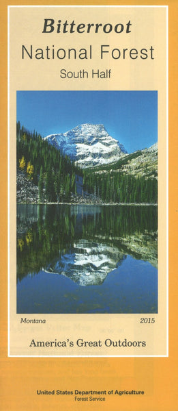 Bitterroot National Forest South Half Map United States Forest Service