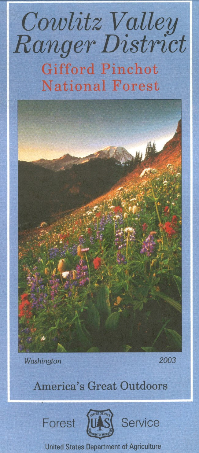 Gifford Pinchot National Forest: Cowlitz Valley Ranger District | Map ...