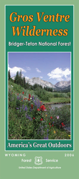 Gros Ventre Wilderness Map : Bridger-Teton National Forest United States Forest Service