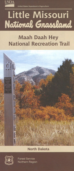 Little Missouri National Grassland - Maah Daah Hey National Recreation Trail Visitor Map United States Forest Service