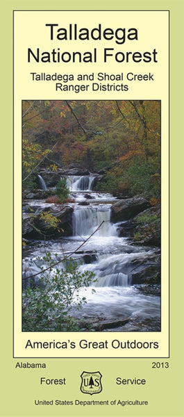 Talladega National Forest : Talladega and Shoal Creek Ranger Districts Map United States Forest Service