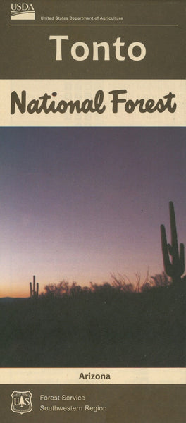 Tonto National Forest Visitor Map United States Forest Service