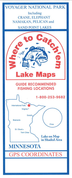 CRANE LAKE Fishing Map Where to Catch'em Maps