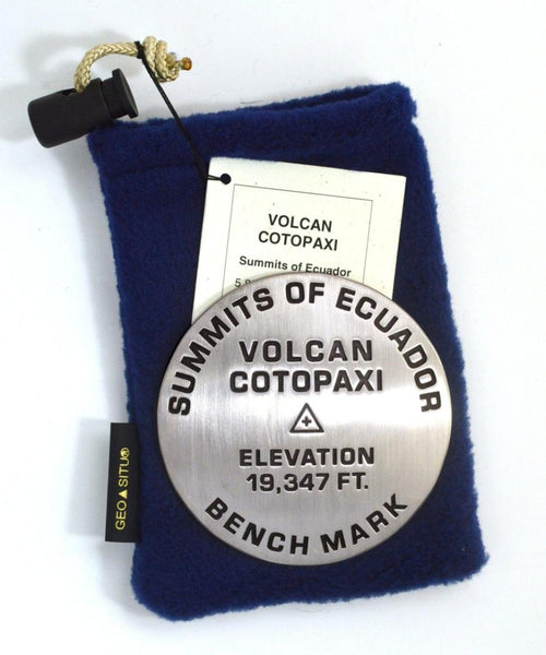 Cotopaxi (Ecuador) benchmark paperweight Geo-Situ