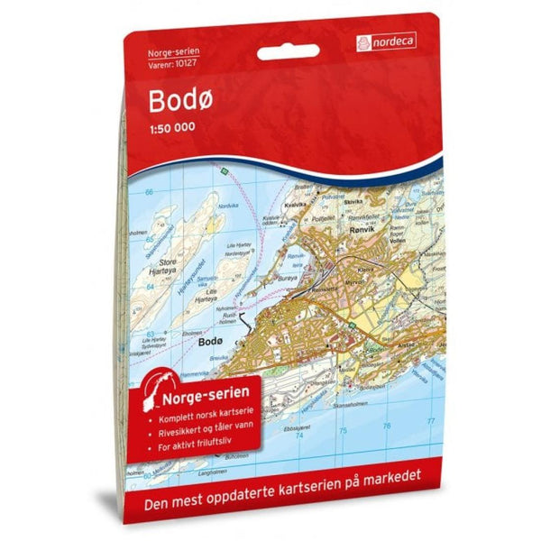 Bodo, 1:50,000 topo map, sheet #10127 Nordic Maps (Nordeca)