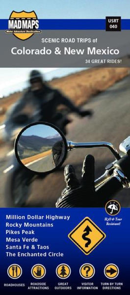 Scenic road trips of Colorado & New Mexico MAD Maps