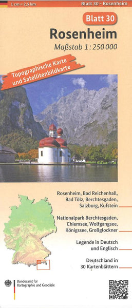 Rosenheim 1:250 000, blatt 30 Bundesamt für Kartographie und Geodäsie