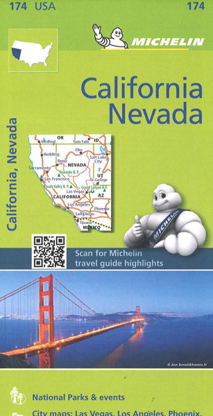 California and Nevada (174) Michelin Maps and Guides