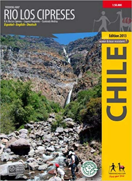 Río Los Cipreses, Chile : Trekking Map Trekking Chile