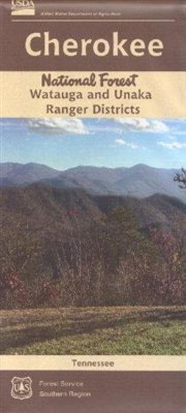 Cherokee National Forest (North) - Watauga and Unaka Ranger Districts Map United States Forest Service