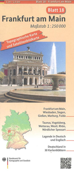 Frankfurt am Main 1:250 000, blatt 18 Bundesamt für Kartographie und Geodäsie