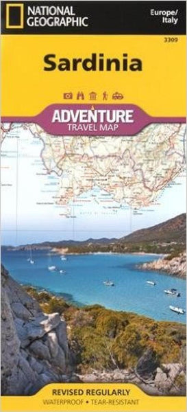 Sardinia, Italy Adventure Map 3309 National Geographic Maps