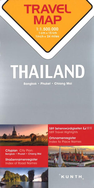 Thailand : travel map Kunth Verlag