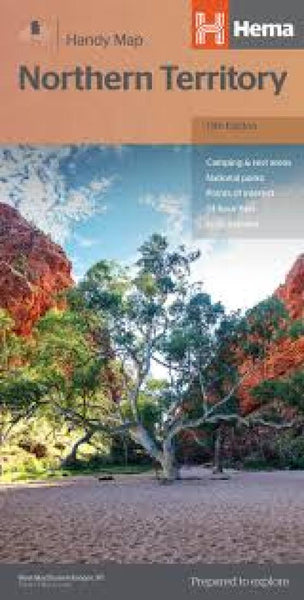 Northern Territory : handy map : 12th edition Hema Maps